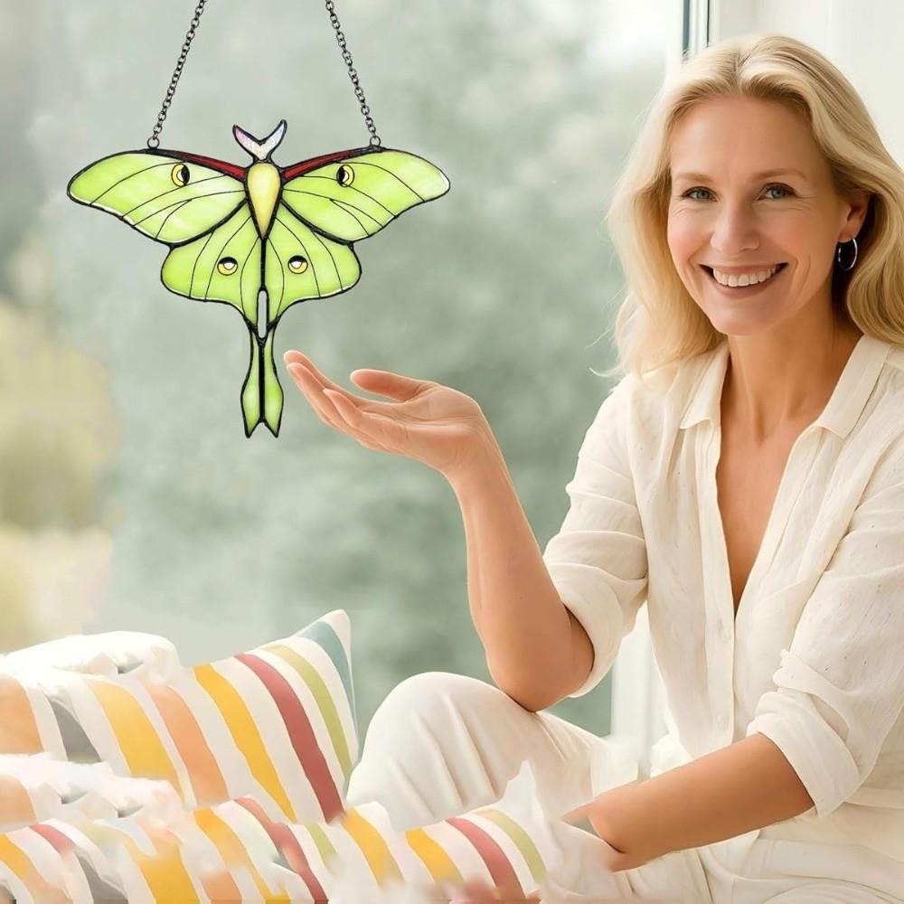 Window Hanging Design Luna Moth Butterfly Unique Handmade Suncatcher Window Hanging  Windows Decor