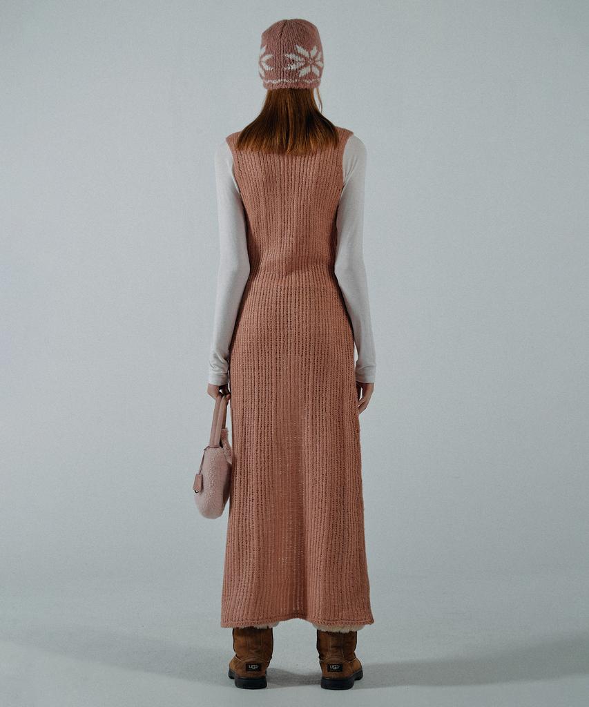 Sculpter Blend Knit Maxi Dress Coral