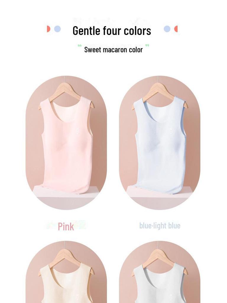 Girls' Warm Vest & Bra for Elementary To Junior High Students - Autumn/Winter