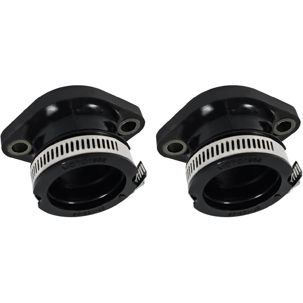 2Pcs Intake Manifold Boot Joint Carburetor Carb Flange Socket Fits for Polaris Indy 400 440 500 600 650 1985-2000, Replaces 3083171, 3084325
