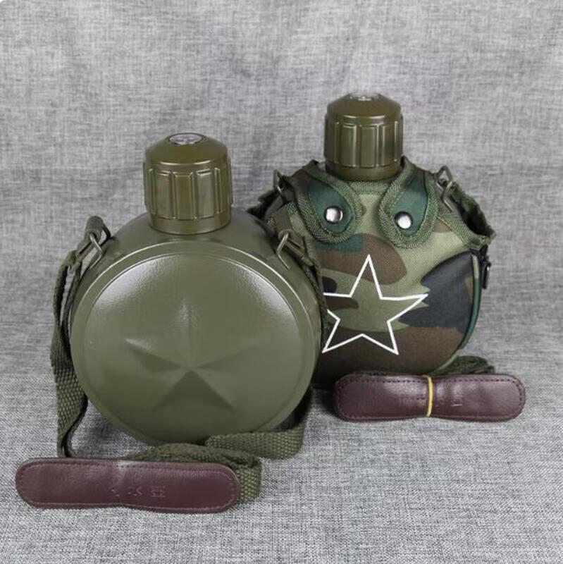ZLIII 800ml Outdoor Portable 304 Stainless Steel Insulated Travel Canteen with Compass