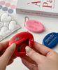 DEDERIT Tomato Ribbon Lettering Coin Silicone Pocket Keyring