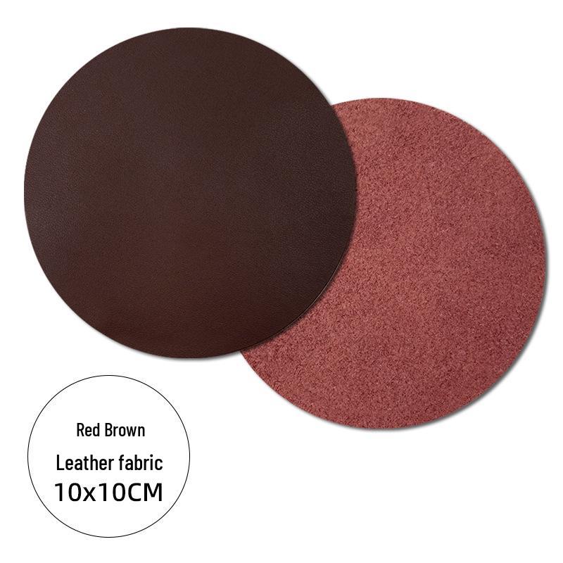 Cross-Border Double-Sided PU Leather Waterproof Non-Slip Coasters - Customizable Corporate Logo Insulation Pads