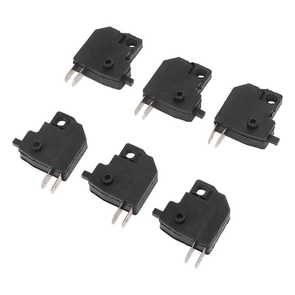 6PCS Motorcycle Brake Light Stop Switch Sensitive Compact Lightweight Black Replacement for Suzuki GY6