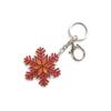 Personalized Acrylic Snowflake Charm Keychain Ornament for Women