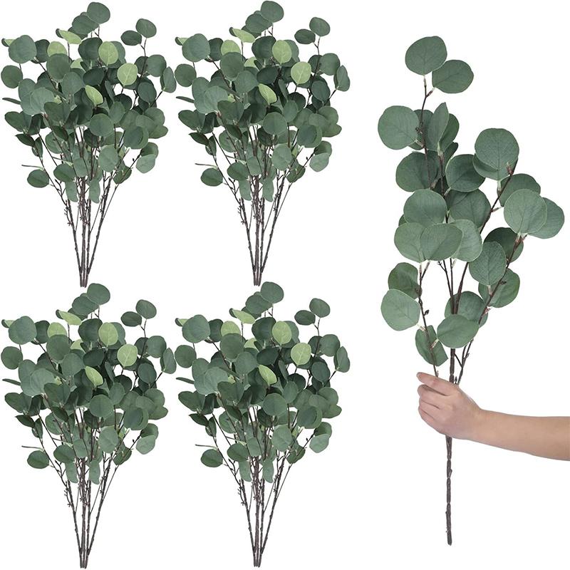 

1/3Pcs 78cm Silk Eucalyptus Branches Artificial Green Eucalyptus Stem for Home Garden Wedding Table Party Decoration Fake Plant 1Pcs зелёный