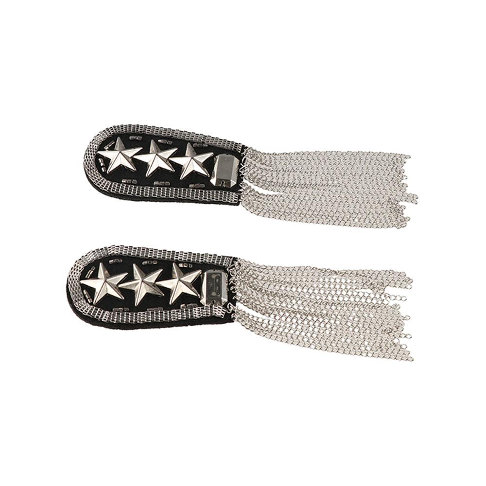 Punk Fringe Shoulder Mark Epaulet Star Shoulder Flash Retro Epaulette  Cosplay