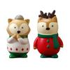Resin Christmas Animal Figurine Creative Table Decoration Resin Crafts  New Year