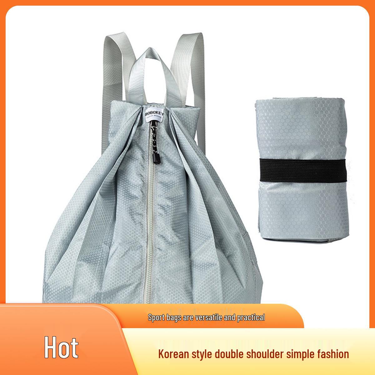 

Large Capacity Waterproof Foldable Backpack for Men & Women - Portable Outdoor Travel Bag 42x32x22 cm серый