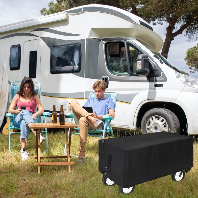 Watertight Garden Wagon Cart Cover Dustproof Cover for Wagon Carts Outdoor Folding Wagon Cover Wagon Protective Cover