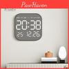 With Wall Clock Digital Remote Control Large Display Multifunctional 1224hr Plugin Led Digital Alarm Clock With Temperature