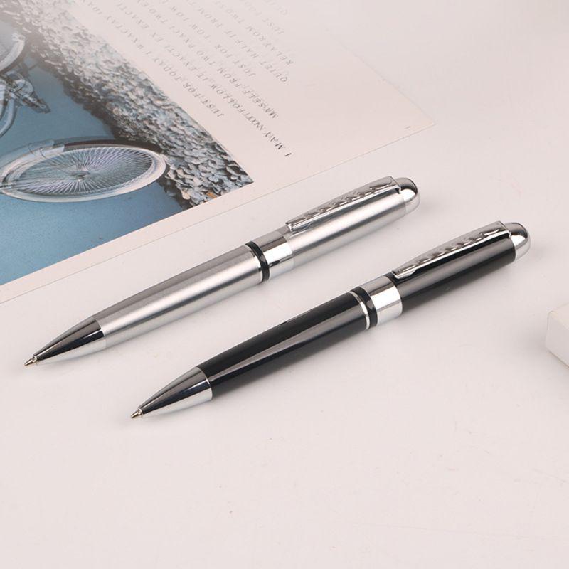 1.0mm Luxury Metal Rotary Ballpoint Pen Signature Rollerball Business School Office Supplies