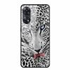 For Oppo Reno8 T 4G Case Luxury Tempered Glass Back Cover Hard Case For Reno8 T 4G 6.43" Capa Funda Animal Vividly Coque Wolf