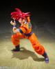 TAMASHII NATIONS Dragon Ball Super Super Saiyan Gott Son Goku Der Saiyajin-Gott, hervorgebracht durch ein rechtschaffenes Herz Ungefähr 140 mm PVC ABS Bemalt Beweglich