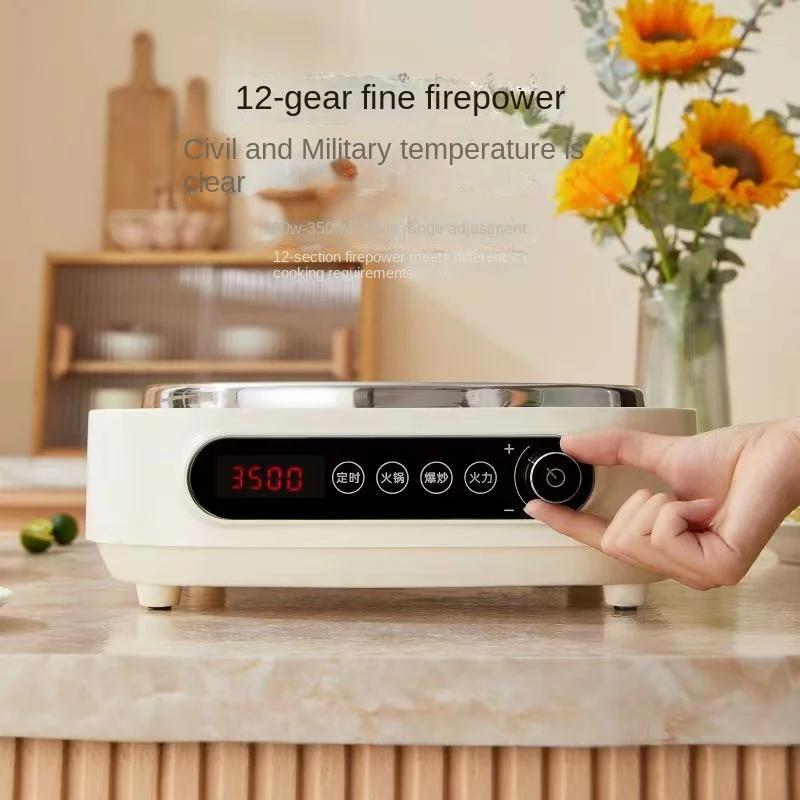 New Concave Induction Cooktop Induction Cooker for Stir-fry with 3500W High Power and Rapid Heating for Home Kitchen 220V