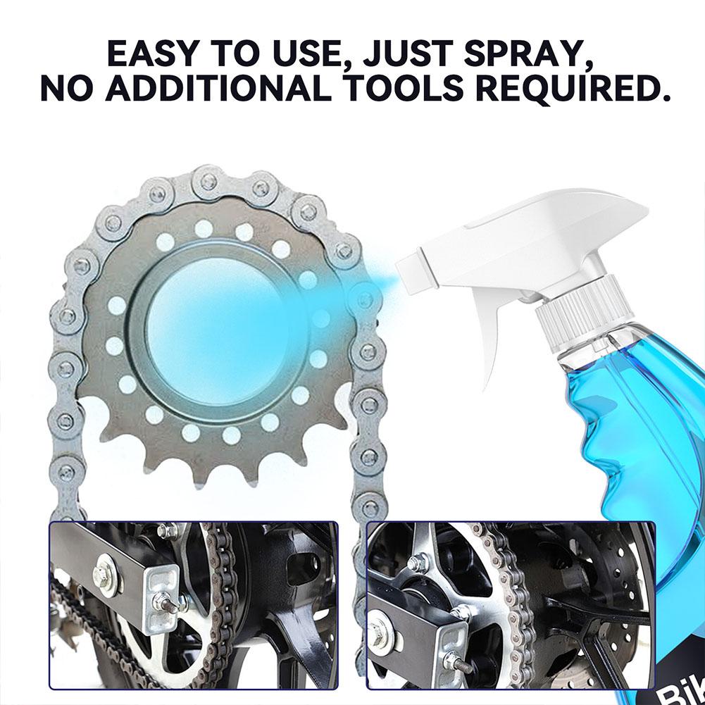 120ML Motorcycle Bicycle Chain Cleaner Degreaser Bike Cycling Equipment Maintenance Efficient Rust Removal Spray For Bicycl X4D7