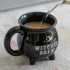 2 Stück Hexenkessel Kaffeetasse Halloween Kessel Tasse Dekorationen Hexenbräu Muster Tasse Keramik Gruselige Hexe Kaffeetasse Geburtstag Getränkebecher