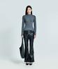 51Peosenteupoumeon Bootcut Tunnel Linning Trouser Leather - Black(Woman)