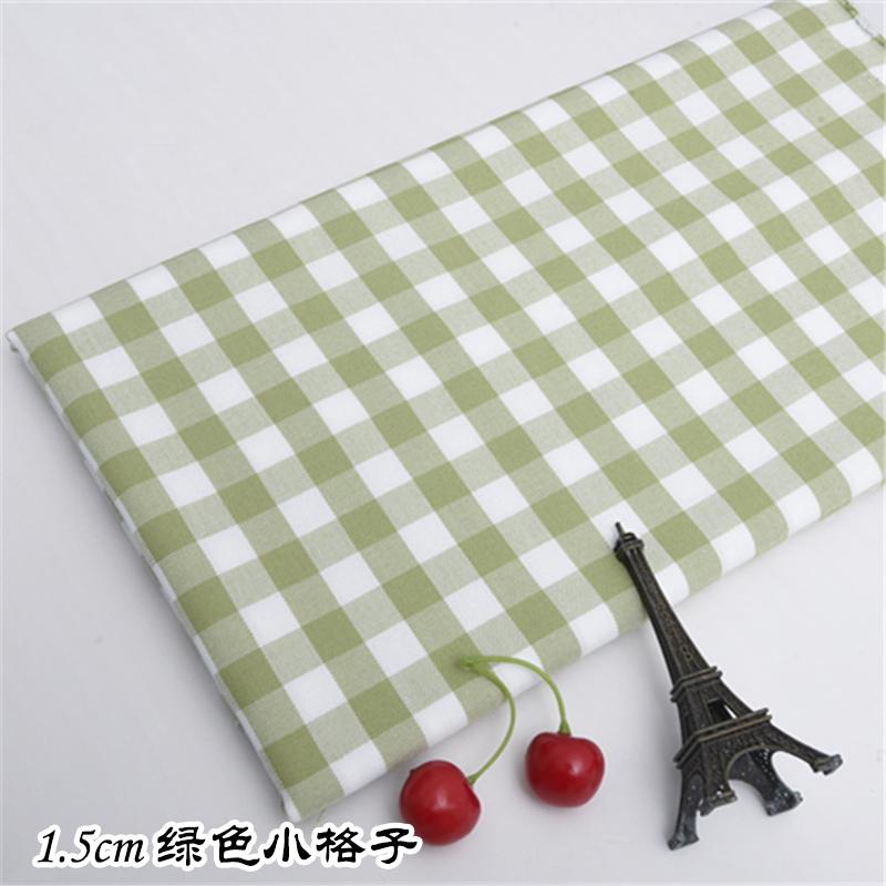 1M/2M/3M Thick Cotton linen solid color Fabric - Grid stripe DIY Material for Home Textiles (by Meter)