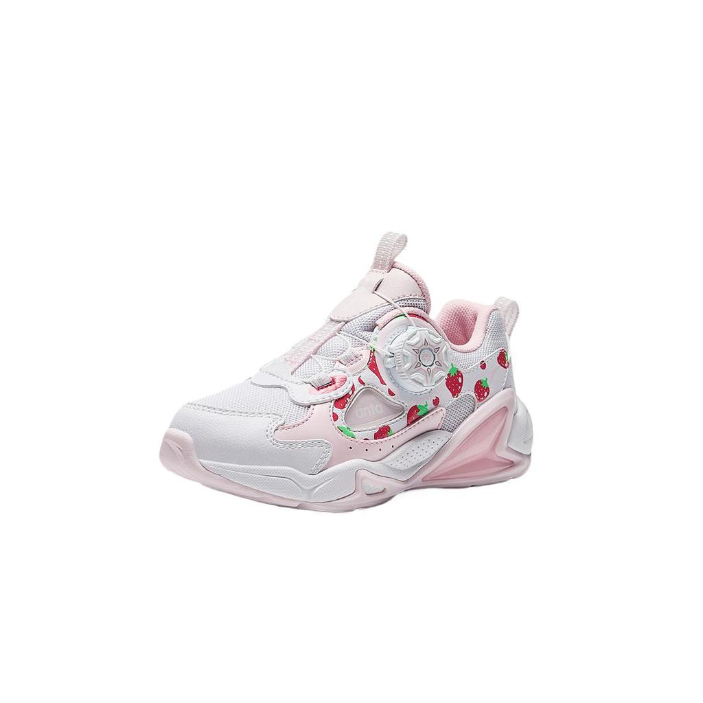 Anta Kids Lifestyle Series Comfortable Casual Fashion Durable Kids Casual Shoes Kids Casual Shoes White Pink Red 322449926-3