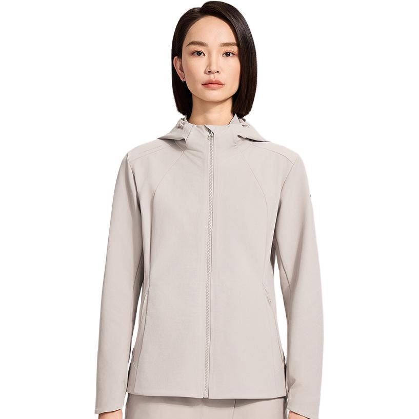 Li-Ning Honor Gold Standard Series Windproof Fleece Hooded Solid Color Zipper Versatile Sports Jacket Women jackets AFDWB70-1