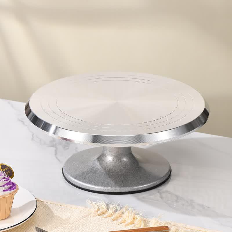 Piatto girevole per decorare torte in alluminio