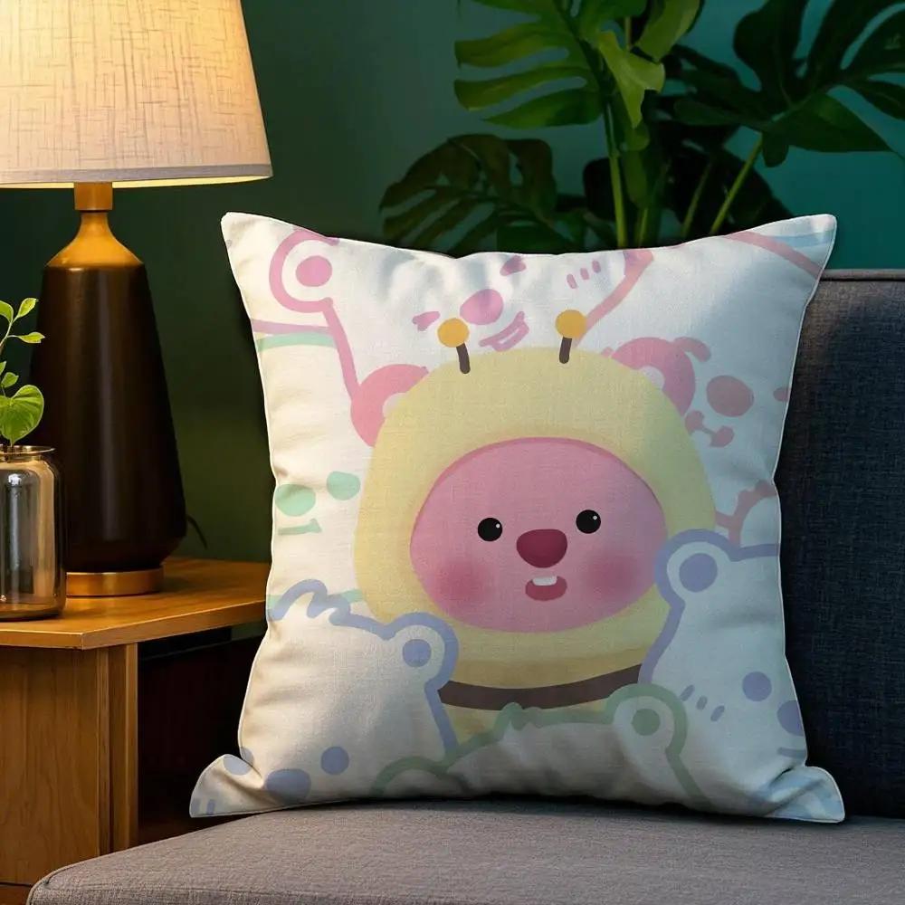 Custom Zanmang L-Loopy Throw Pillow Case Plush Fabric Soft Double Sided Print Home Sofa High Quality Cushion Cover Throw