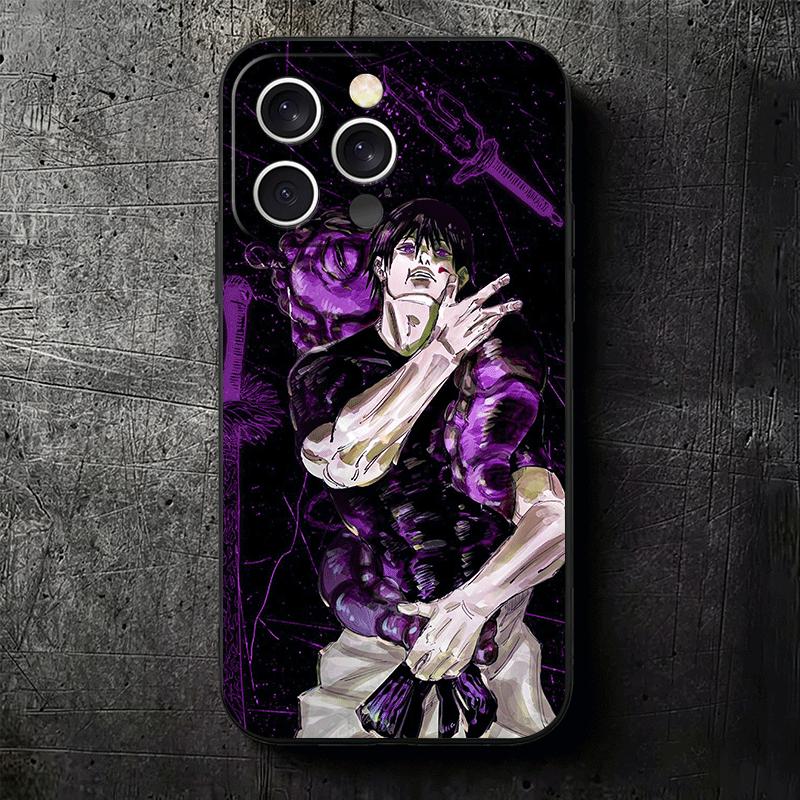 Anime Fushiguro Toji JUJUSU Soft Phone Case for iPhone 16 16E 17 Air 15 Pro Max 14 Plus 13 Mini 11 12 7 Black Cover Back Shell