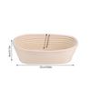 Handgefertigter ungebleichter natürlicher Rohr-Gärkörbchen Teig Brot Backset 25x14.5x8cm