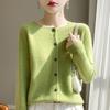 Frühling und Herbst Kaschmir Pullover Frauen O-Ausschnitt Strickjacke lose Langarm Pullover Top