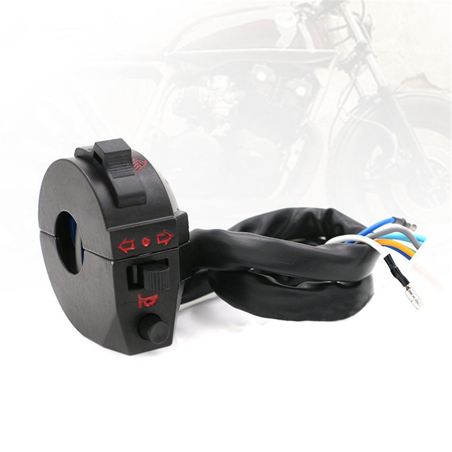 2X 7/8" Motorcycle Handlebar Control Switch High/Low Beam Light Horn Switch Part