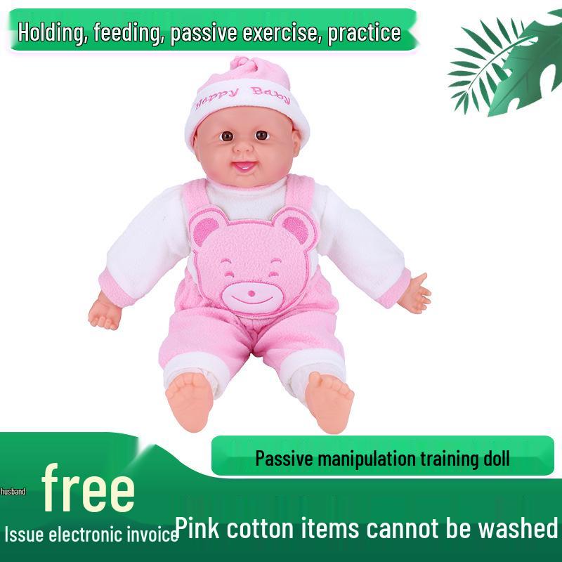 Infant Caregiver Training Simulation Doll: Vinyl Baby Model with Teaching Aids