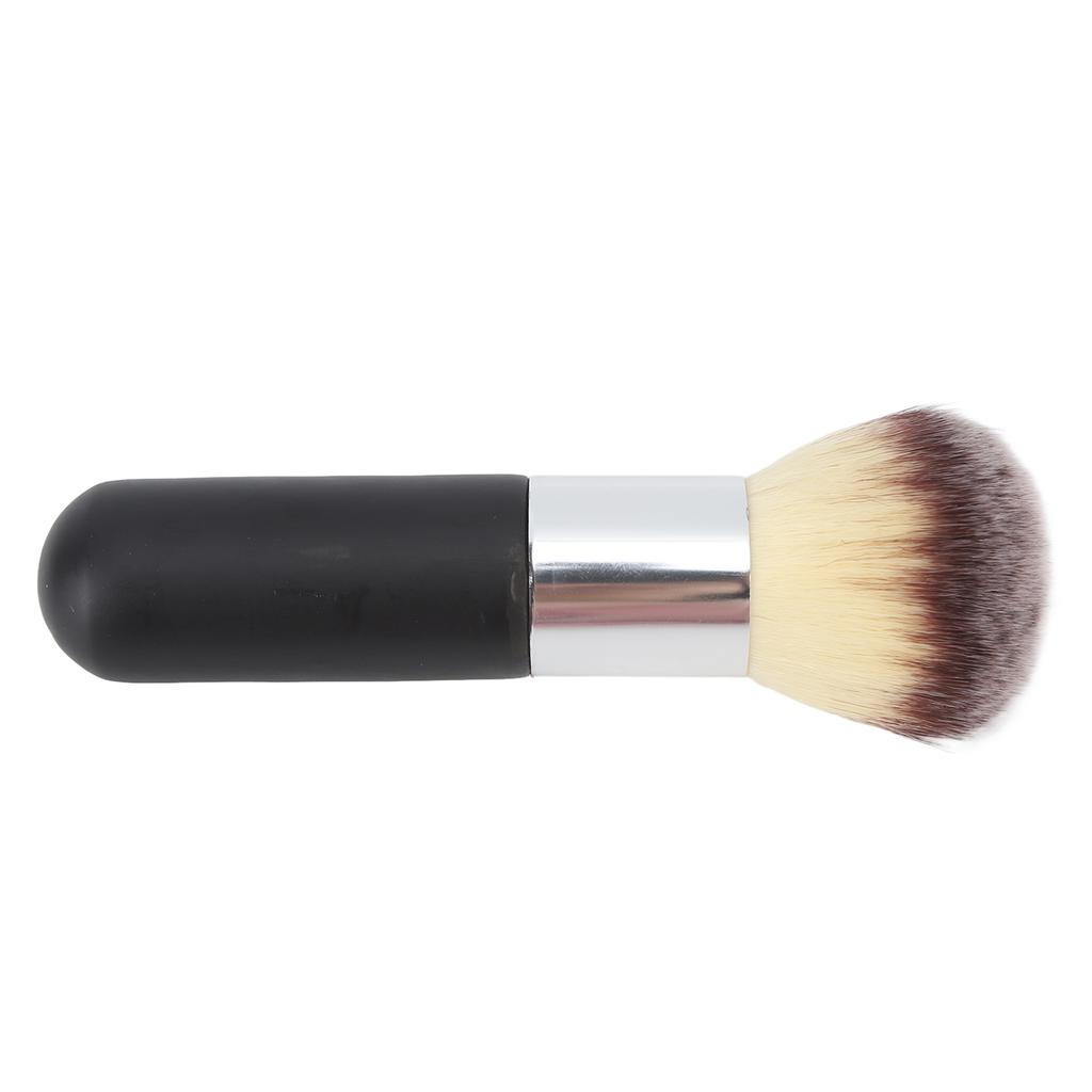 Pędzel do makijażu z pudrem sypkim Miękkie puszyste włosie Wygodny uchwyt Pędzel kosmetyczny do makijażu Czarny