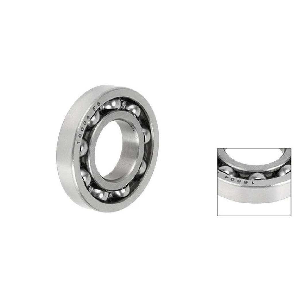 Motoforti 16004 Deep Groove Ball Bearings P6 20x42x8mm Lubricated Bearings Open Type Silver Tone Scooter Skateboard Wheel