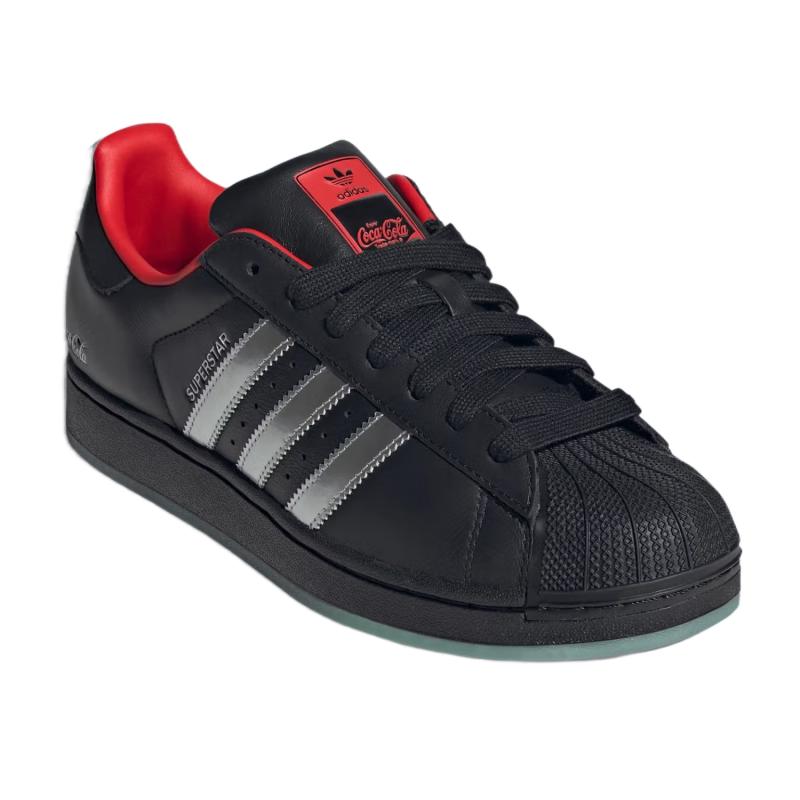 adidas Superstar Coca-Cola Black Unisex Sneakers Red Grey KH6891