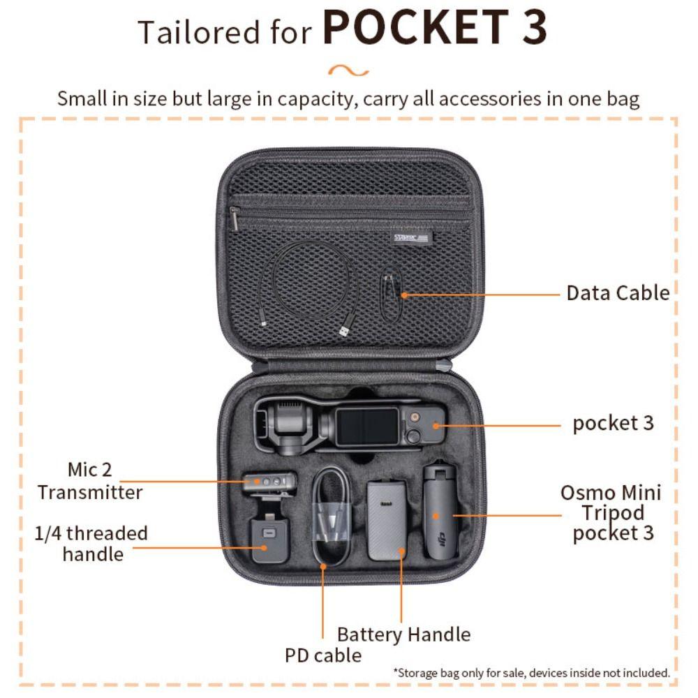 New Handbag Storage Bag Shell Protective Carrying Case Suitcase Camera Accessories Camera Body Handbag for DJI Osmo Pocket 3
