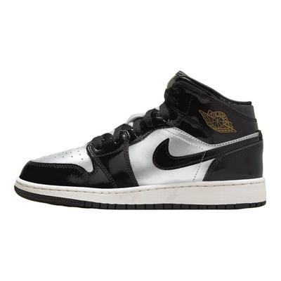 Zapatillas Air 1 Mid SE GS Negro Plata Metálico Niños Oro Metálico Vela Platino Puro FZ3938-001