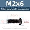 Yigu Uhlíková ocel Černý nikl Kalené KM Šrouby s plochou hlavou Phillips M2-M4 pro elektroniku