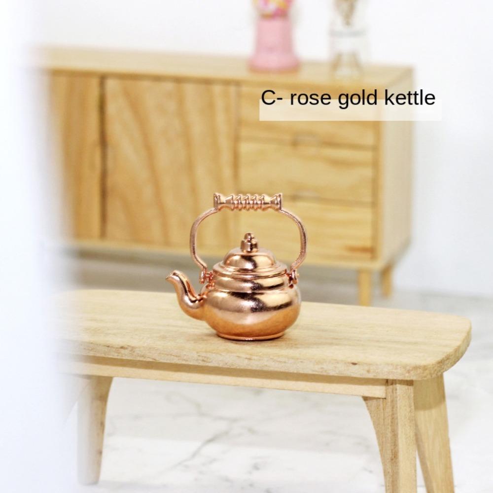 1:12 Scale 1:12 Mini Kitchen Utensils Sets Kettle Mini Kitchen Cooking Kit  Dollhouse Miniatures
