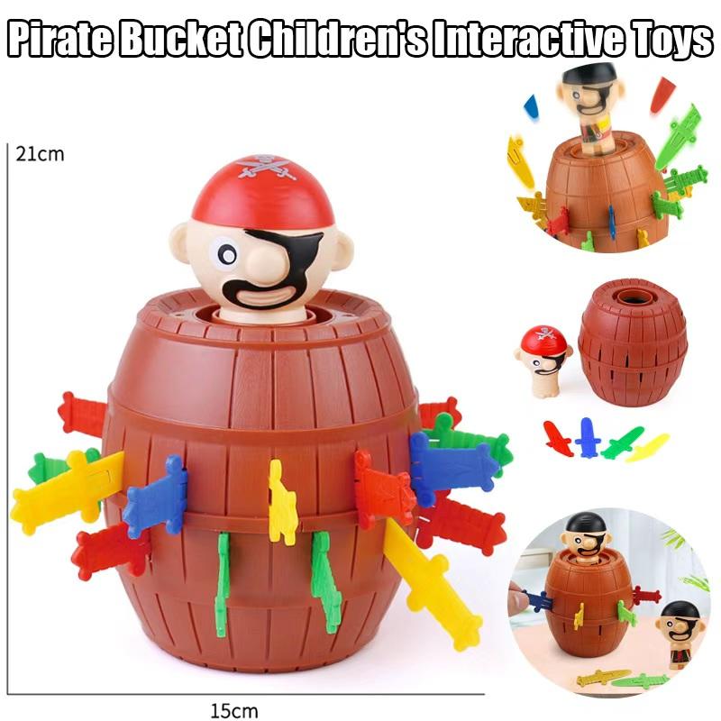 Pirate Board Game, Montessori Family Gathering Games, Childrens Funny Toy Cubes, Childrens Board Games Boys and Girls Gifts.