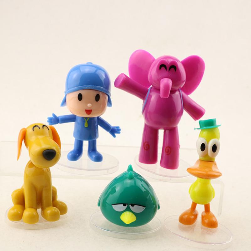 Pvc Doll Cartoon Action Figures Kids Toys Birthday Cake Topper Gift 5pcs Toy
