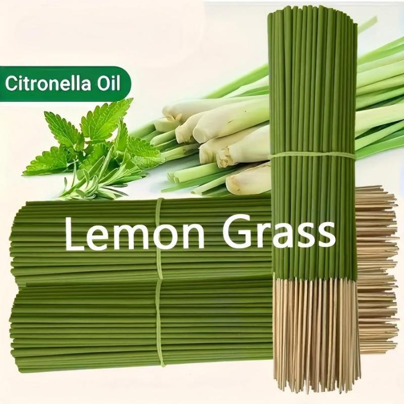80/160Pcs Lemongrass Sticks Artificial Wooden Four-Season Fragrance Suitable Purify The Air And Relax The Mind