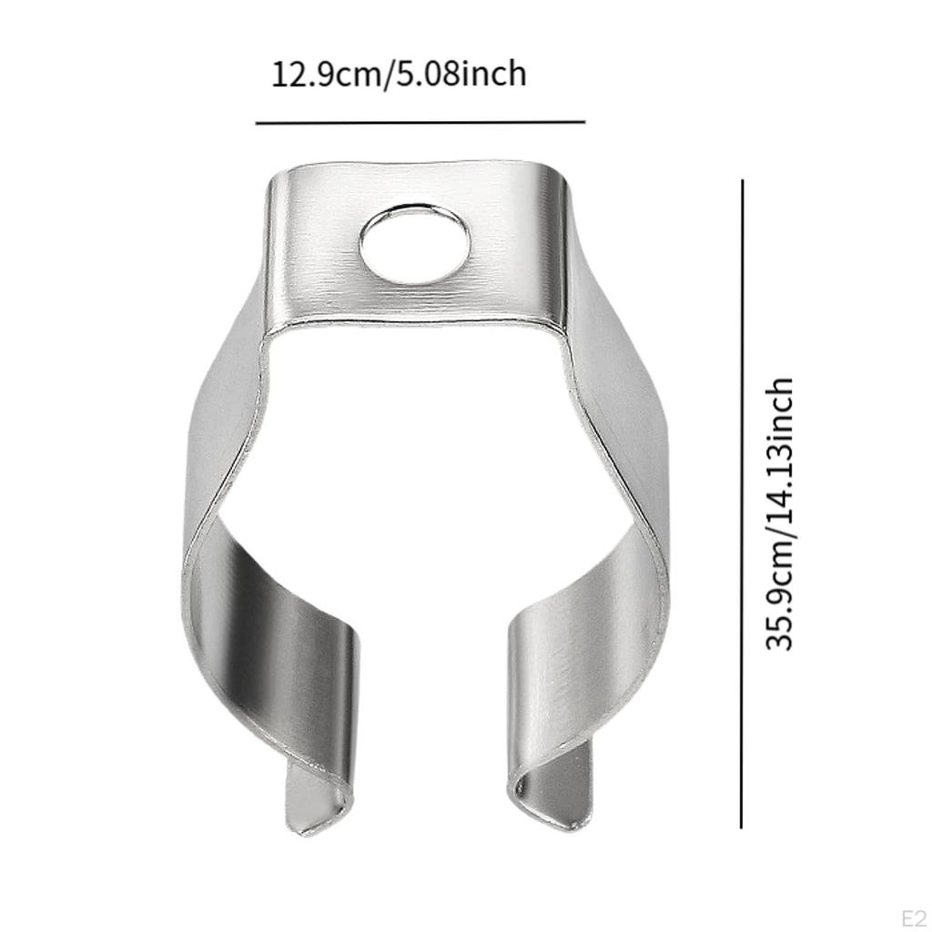 12 Pieces T8 Clips Holder Bracket for Led Tube, Sturdy Pipe Clamps Mounting Accessories Home