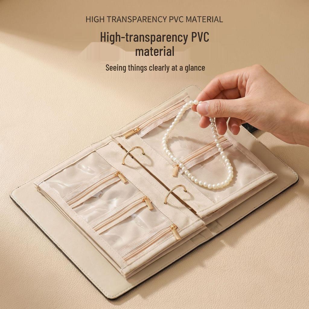2026 Jewelry Travel Book: Portable Anti-Oxidation Necklace & Earring Storage Bag