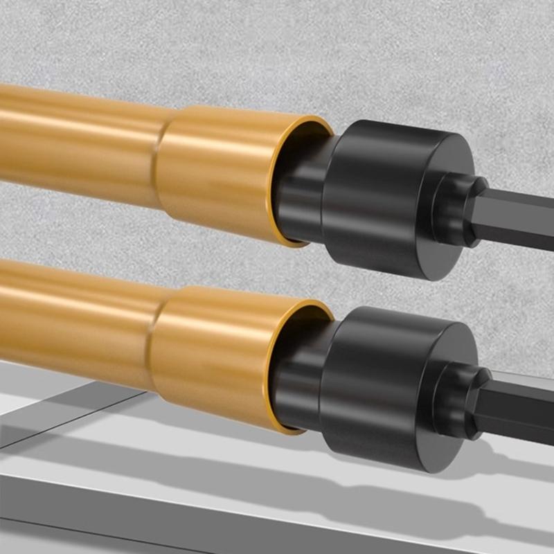 Pipe Stretcher Expander Tool, 5 in 1 Flaring Kit for 6/9/12/16/19mm Tubes with Hexagonal Shank Suitable for Engineering