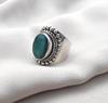 Emerald Ring 925 Sterling Silver Handmade Jewelry May Birthstone Gift