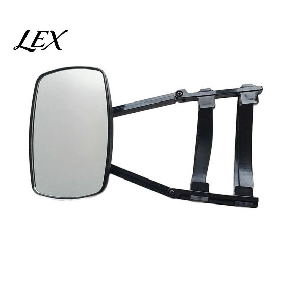 Towing Mirror Attachment Universal Extender, Clip-on Side View Safety Mirror, Adjustable Extra Extended Blind Spot Large Field of for Truck