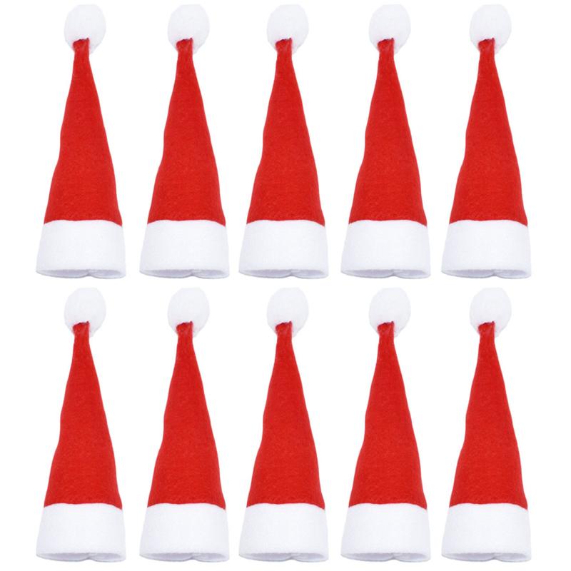 10/5pcs Tableware Holder Bag Christmas Hat Christmas Christmas Decorations Home Decoration Accessories Kitchen Tableware Holde