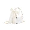 DIOR [Customized Cosmetic Bag] Nipple Jinghe Polka Dot Ribbon Decoration French Romance Gentle and Sweet Feeling Polyester Fiber Storage Bag Portable