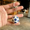 World Cup soccer keychain, soft PVC, personalized bag charm, realistic accessory for events